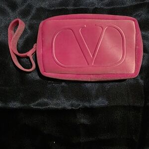 Valentino Pink Wtistlet. Velour material